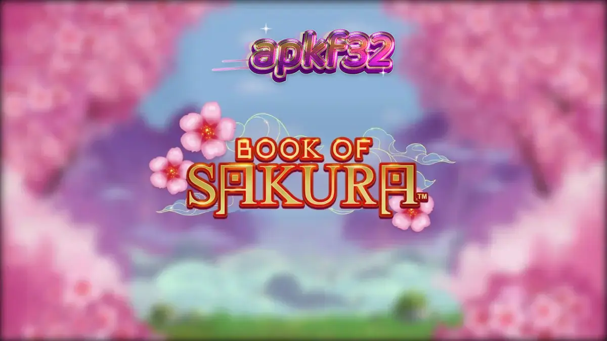 Prajurit wanita dengan latar belakang bunga sakura dalam slot Book of Sakura